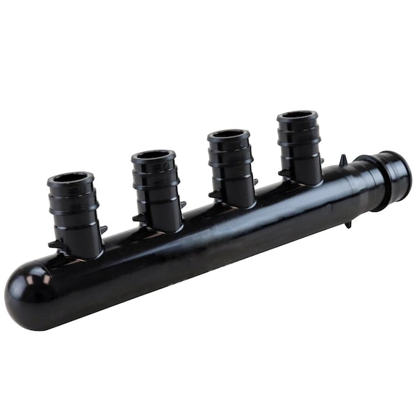 Apollo 3/4 in. Poly-Alloy PEX-A Expansion Barb Inlets x 1/2 PEX-A Expansion Barb 4-Port Closed Manifold EPXM4PT - main